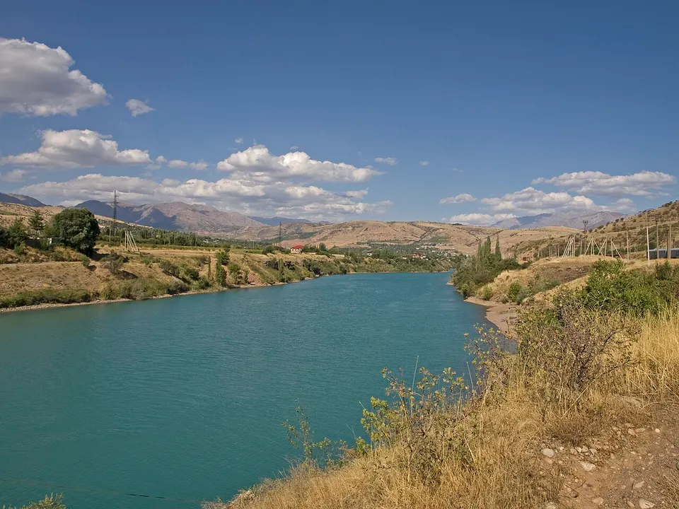 Chirchik River in Khodzhikent — Tashkent Region, Uzbekistan