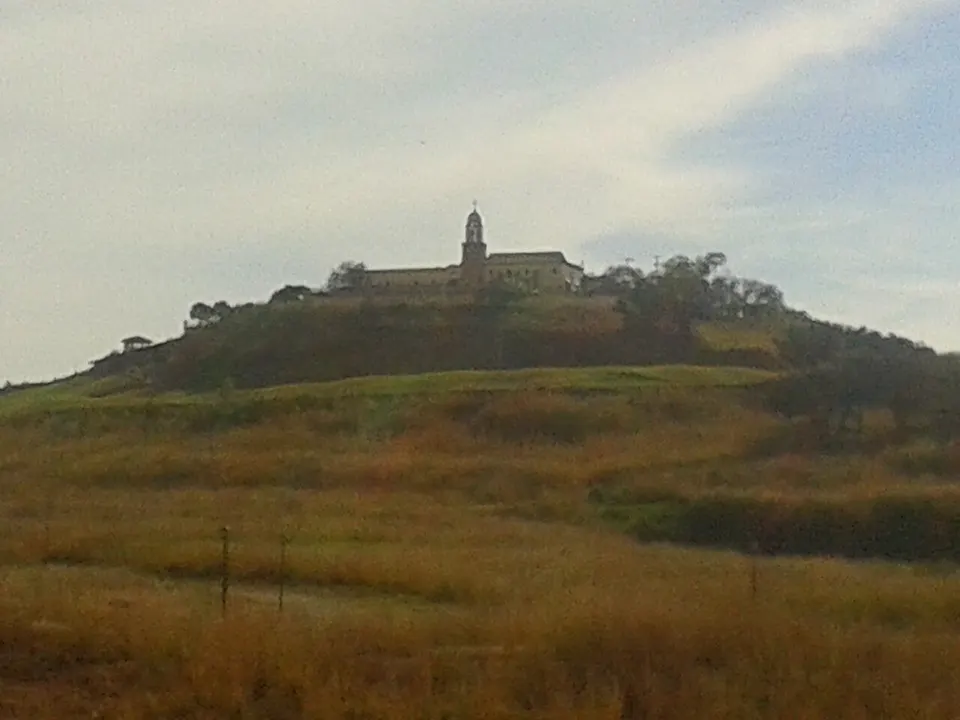 Hilltop building and surrounding countryside — Jalisco, Mexico
