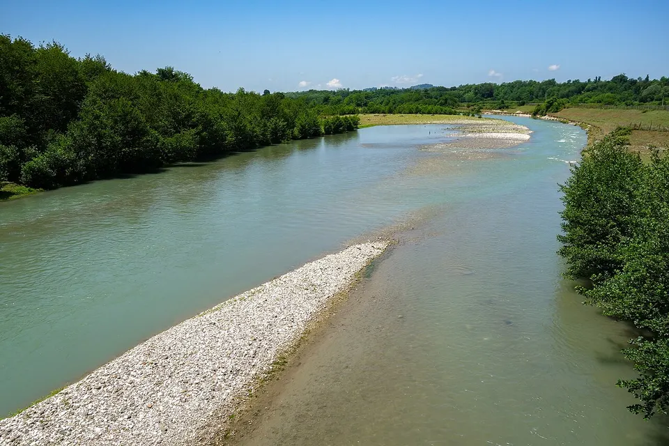 Ochkhomuri River (in Kveda Chkhorotsku) — Samegrelo-Zemo Svaneti, Georgia