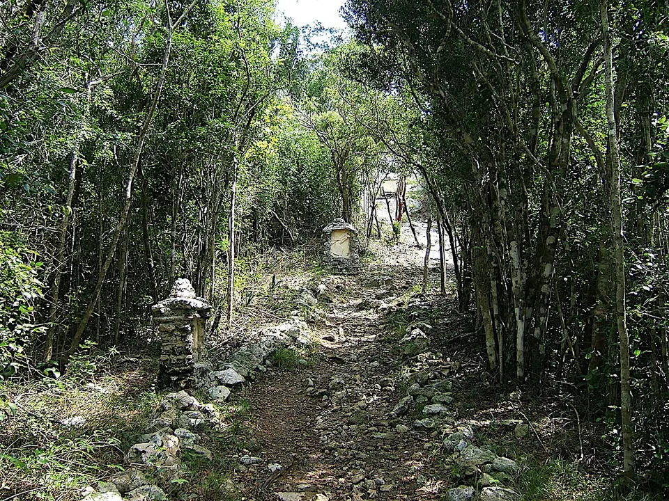 The walk up the trail to The Hermitage. - panoramio — Cat Island, Bahamas