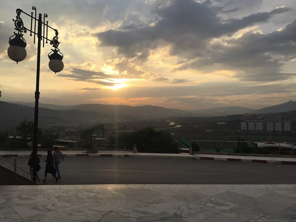 Mountain landscape at sunset — Tizi Ouzou, Algeria