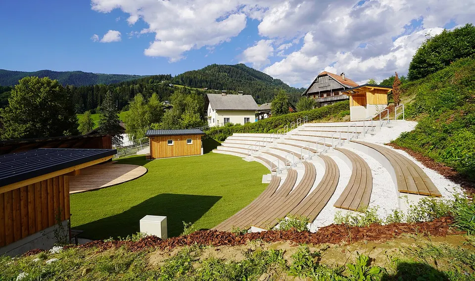 Arriach, Holzarena, Open Air Bühne in den Nockbergen, Kärnten 01 — Kärnten, Austria