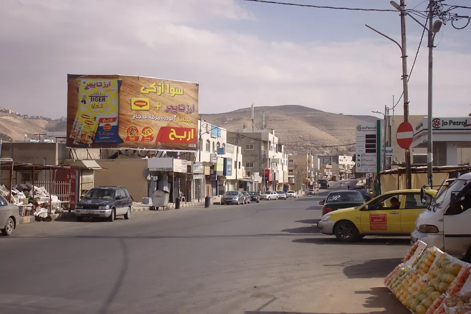 Al Tafile, hlavní ulice — Tafilah, Jordan
