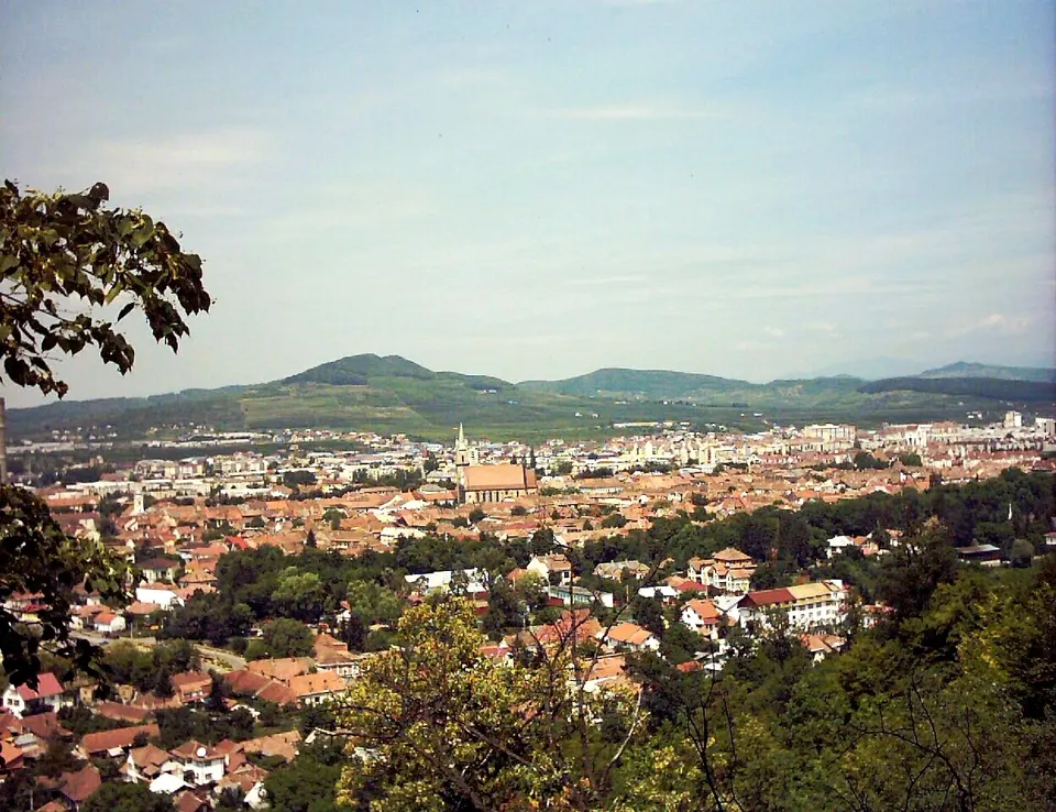 Town and surrounding hills — BISTRITA-NASAUD, Romania