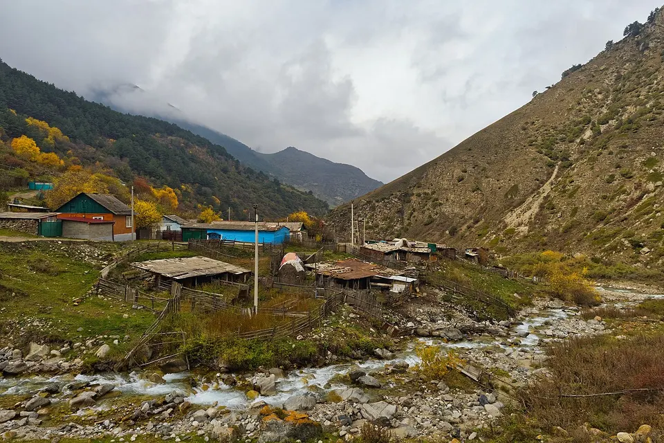 North Ossetia–Alania. Fasnal. River Sardidon PA191315 2575 — North Ossetia–Alania, Russia