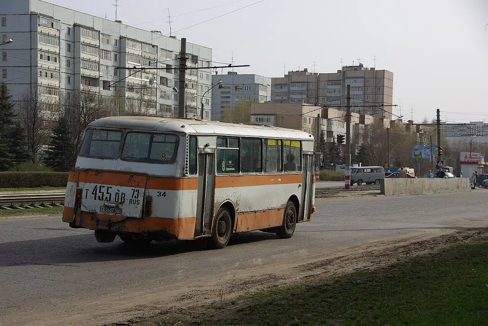 Ulyanovsk bus LAZ-695N Т 455 ОВ 73 - panoramio — Ulyanovsk Oblast, Russia