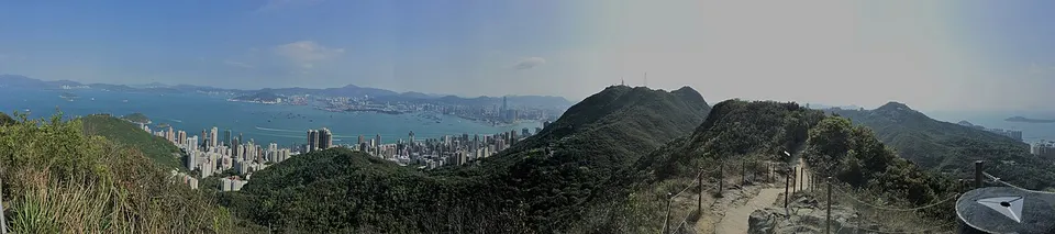 Panorama from the top of high west — Central and Western, Hong Kong