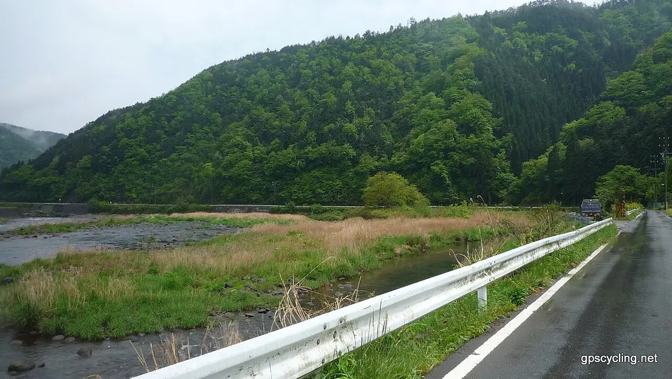 Wooded valley and green fields — Gifu Prefecture, Japan