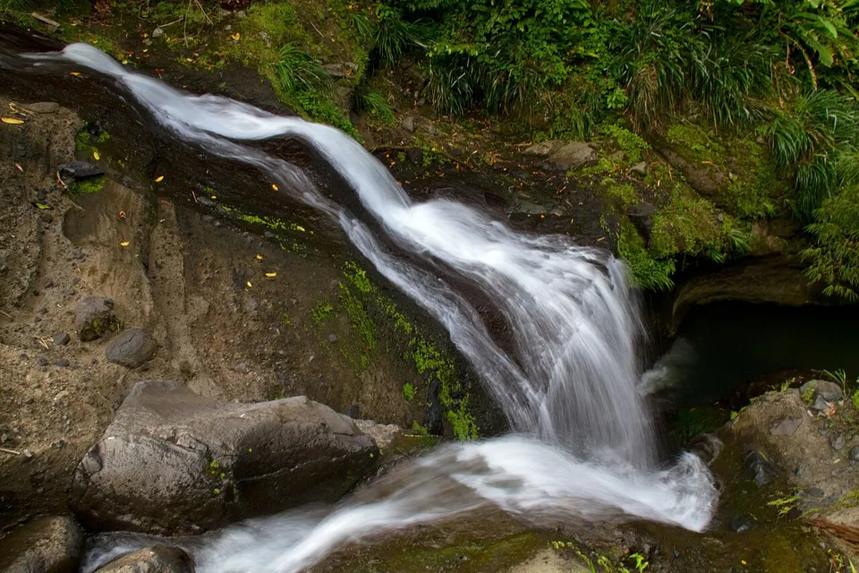 Waterfall in a forest — Saint John, Grenada
