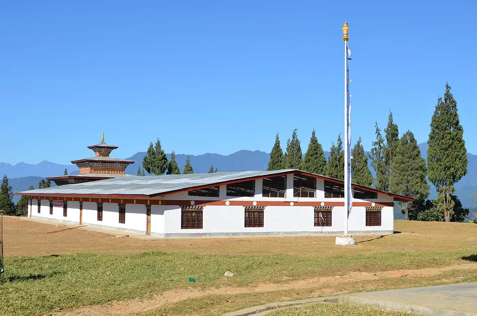 Buddhist Prayer Hall Damphu Bhutan — Tsirang, Bhutan