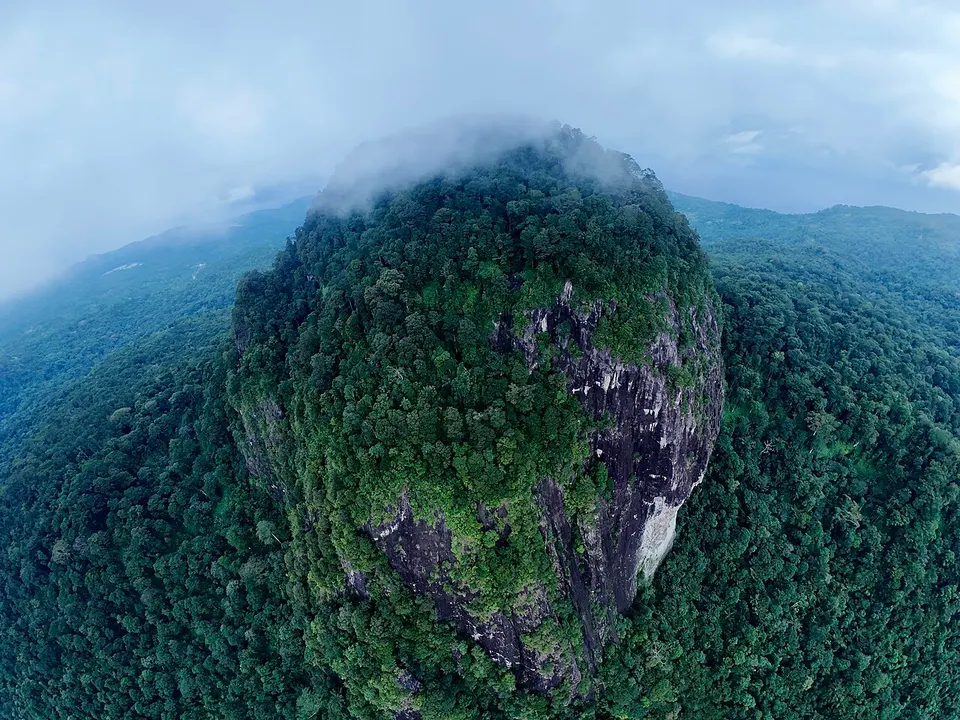 Pico Papagaio from above — Príncipe Province, Sao Tome and Principe