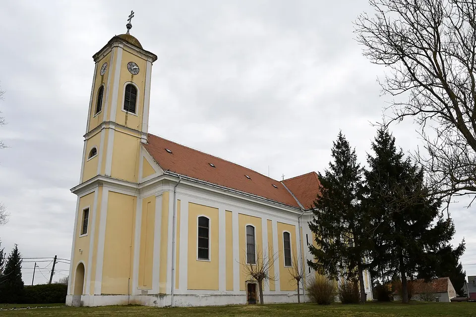 Hahót, római katolikus templom 2021 01 — Zala, Hungary