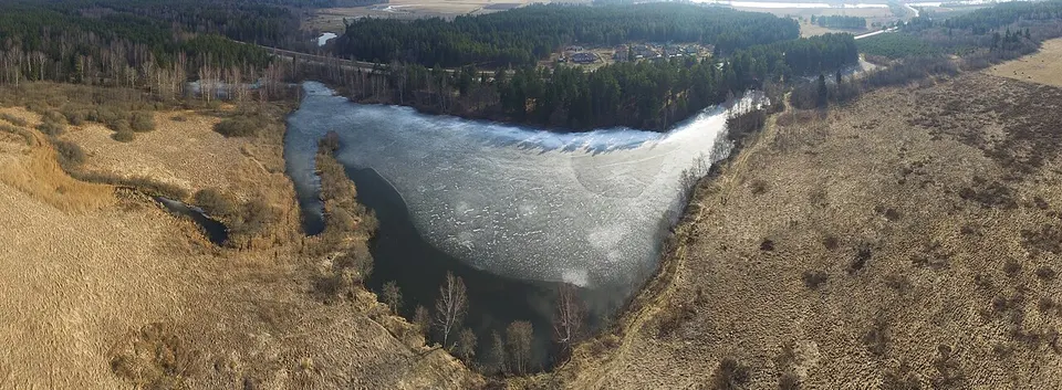 Linmarka ezers panorama no augšas - panoramio — Augšdaugavas novads, Latvia