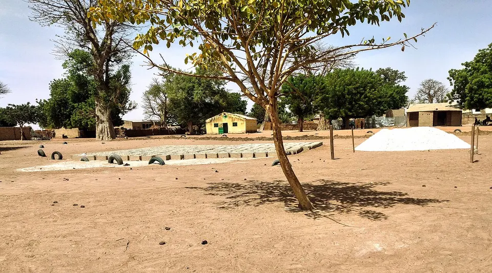 Un chantier de construction — Kaffrine, Senegal