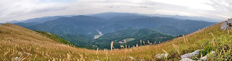 Mountain valley and grassland — Ehime Prefecture, Japan