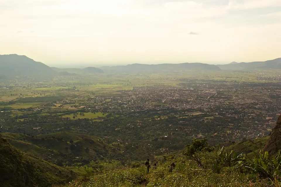 Aerial view of Morogoro town — Morogoro, Tanzania