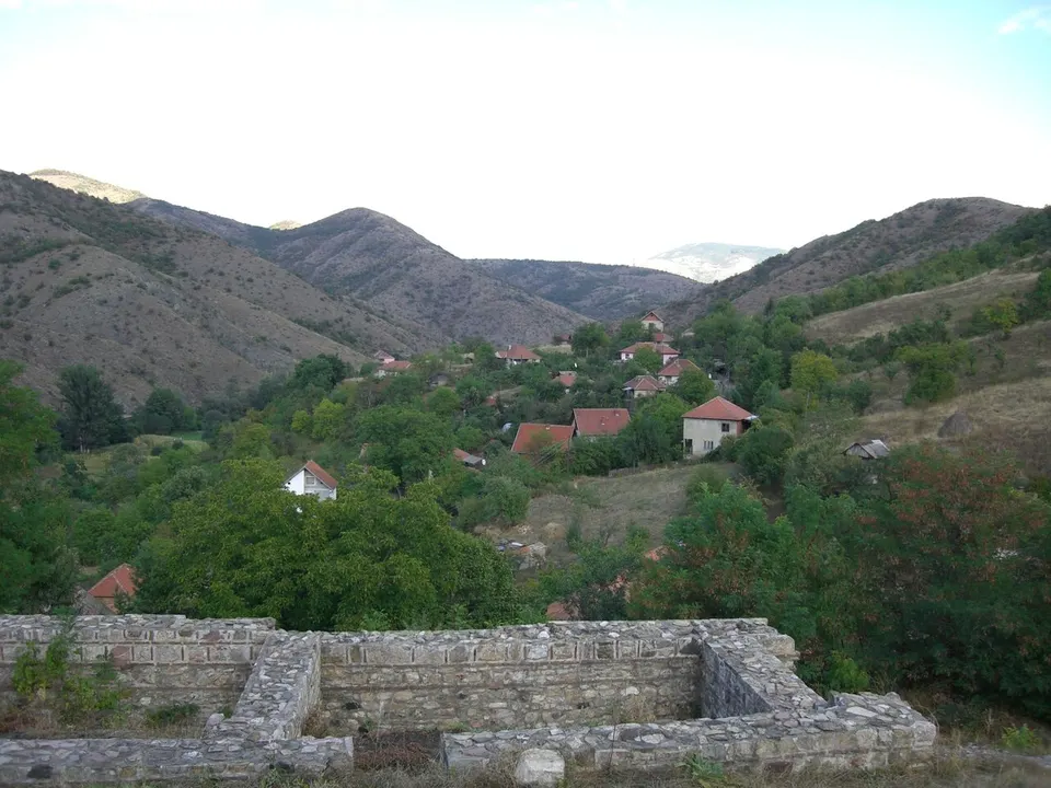 Banjska Monastery, view from the monastery plateau — District of Mitrovica, Kosovo
