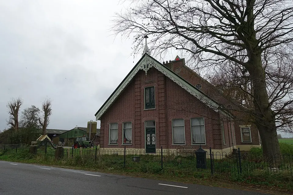 Village house and surrounding trees — Noord-Holland, The Netherlands