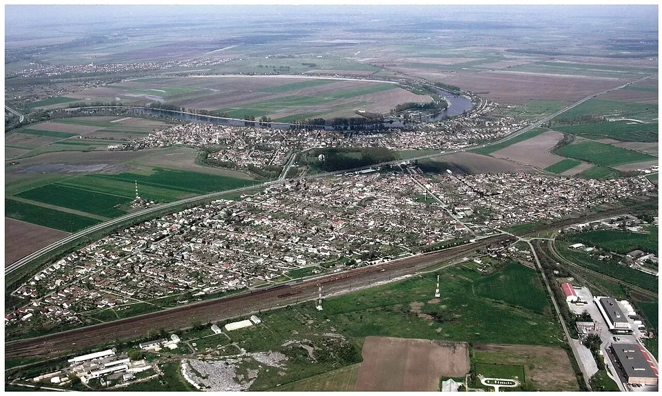 Szajol Légifotó — Jász-Nagykun-Szolnok, Hungary