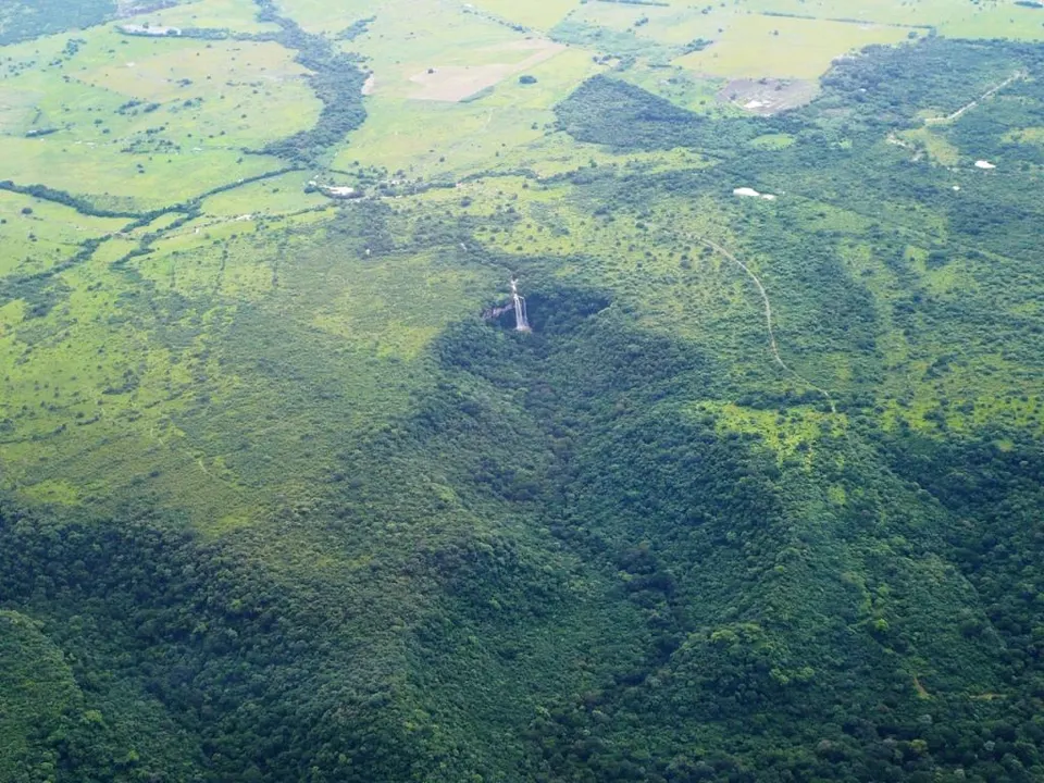 Aerial view of green wetlands — Provincia Guanacaste, Costa Rica