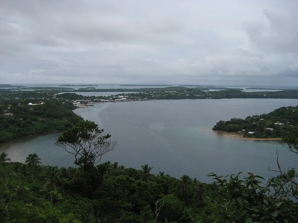Bay and wooded islands — Vava'u, Tonga
