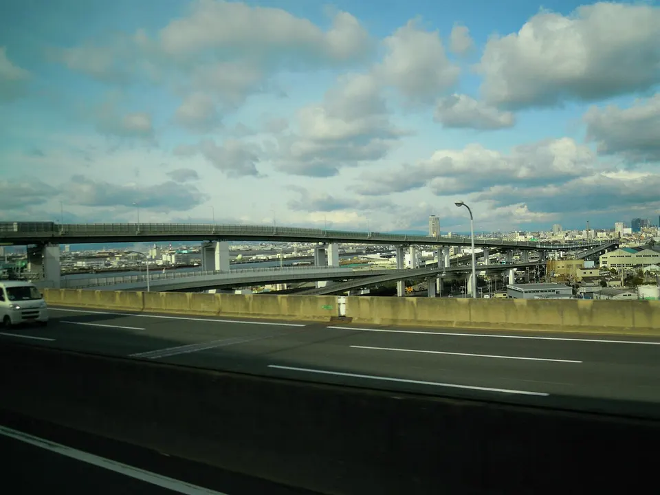 Hokkou, Hanshin Expressway Route 5 Bayshore Line - panoramio — Osaka Prefecture, Japan