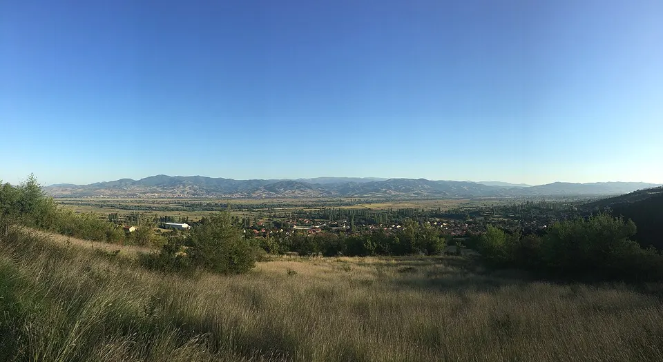Панорама на Кочанско Поле — East, North Macedonia