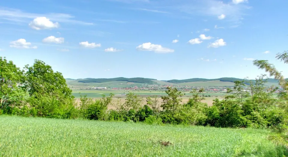 Green fields and distant hills — MURES, Romania