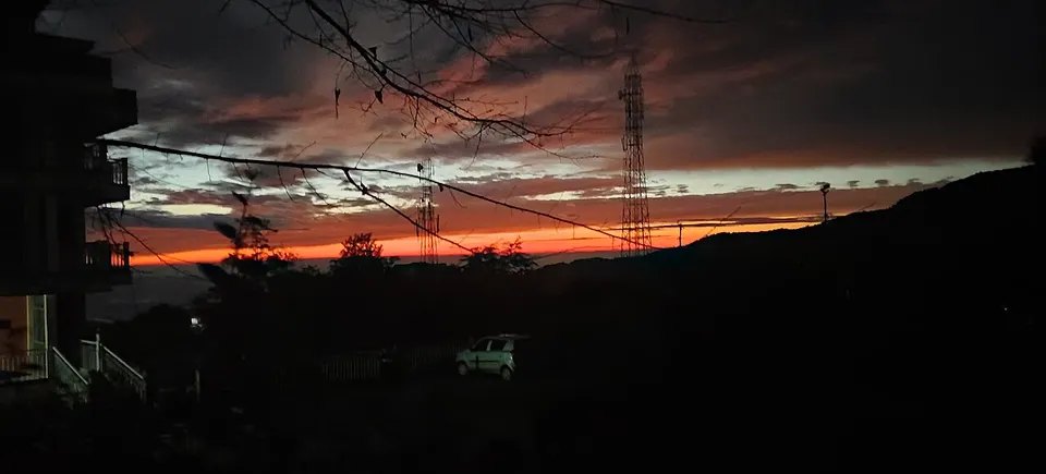 Sunset view from my Residence — Nāgāland, India