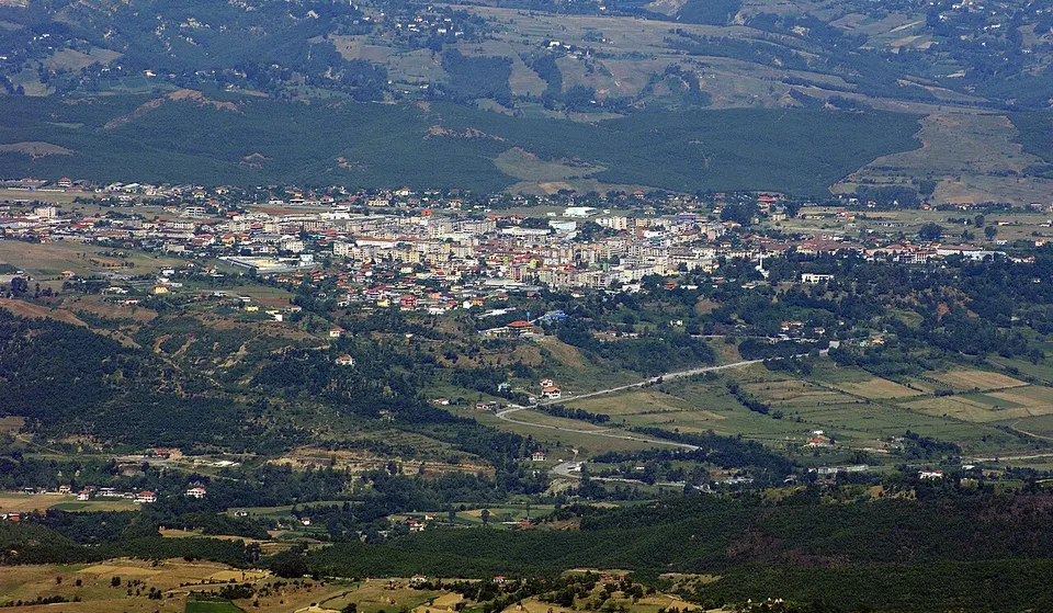 Burrel from Distance — Dibër, Albania