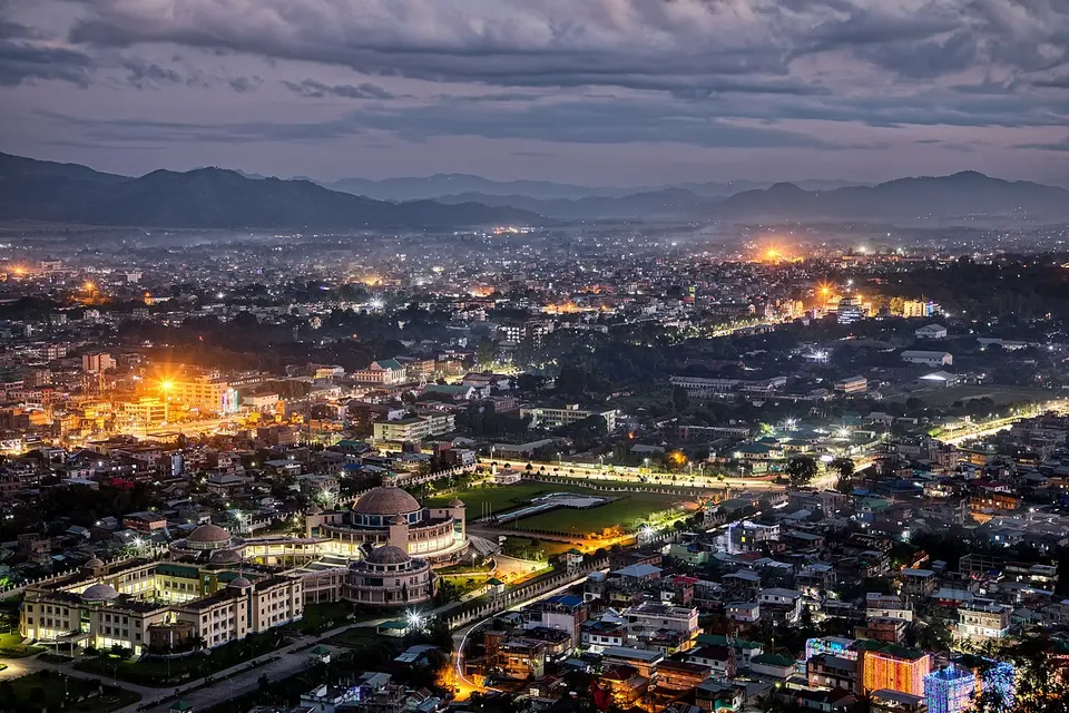 Imphal At Dusk — Manipur, India