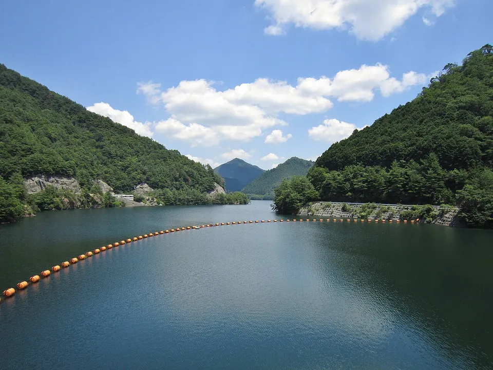 Mountain lake and forest — Hyogo Prefecture, Japan
