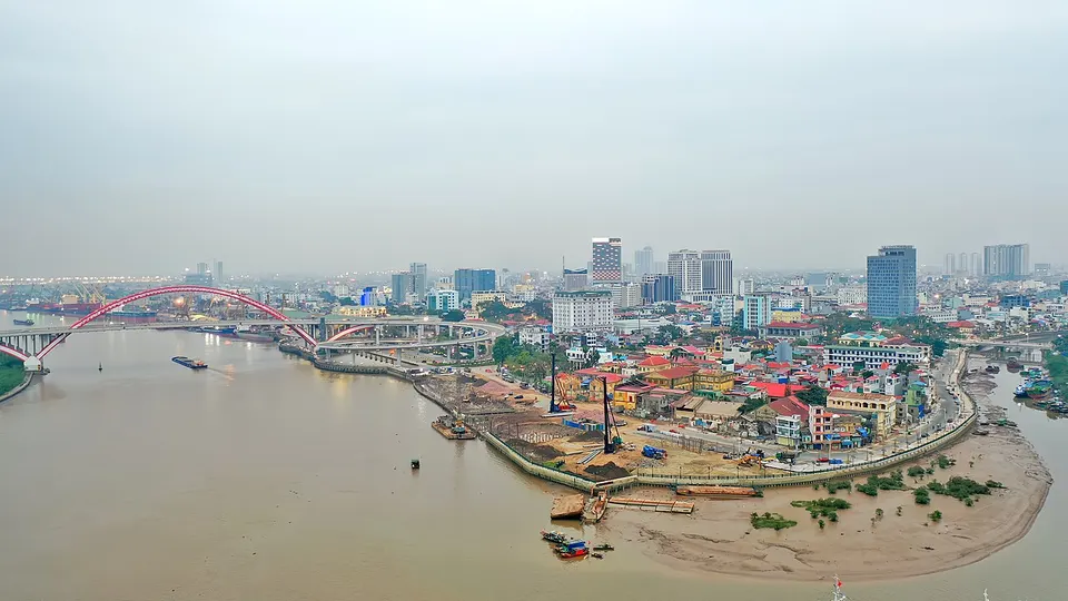 Skyline haiphong song Cam 2024 — Hải Phòng, Vietnam