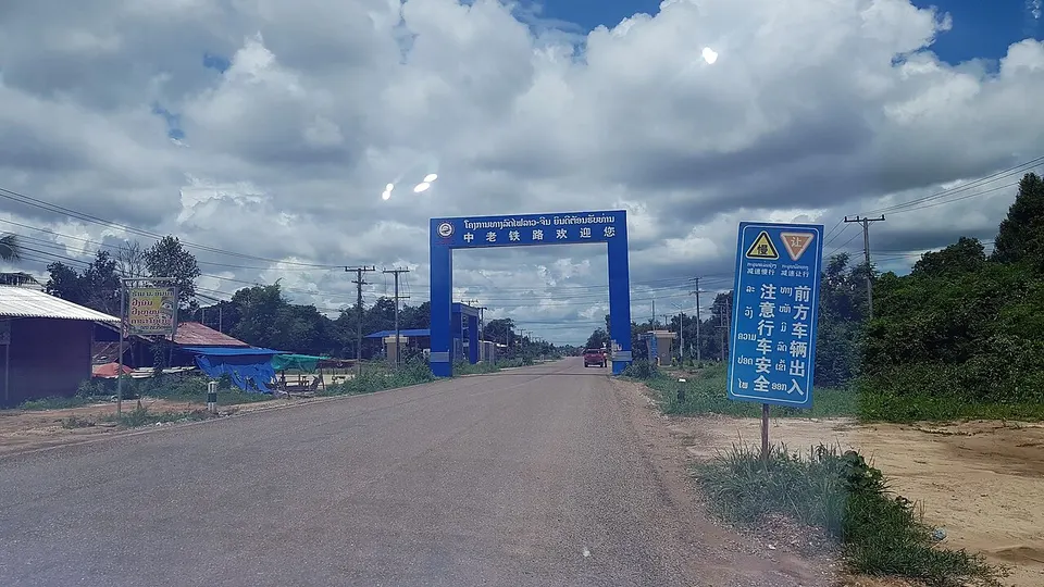 China-Laos railway construction site — Vientiane Capital, Laos
