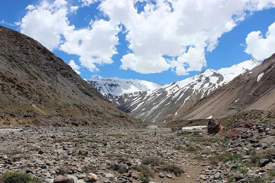 Andean valley in Cajón del Maipo — Región Metropolitana de Santiago, Chile