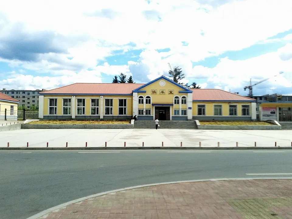 The waiting hall of kouqian railway station — Jilin Province, China