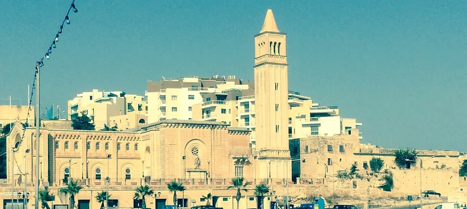 Coastal town and waterfront — Marsaskala, Malta