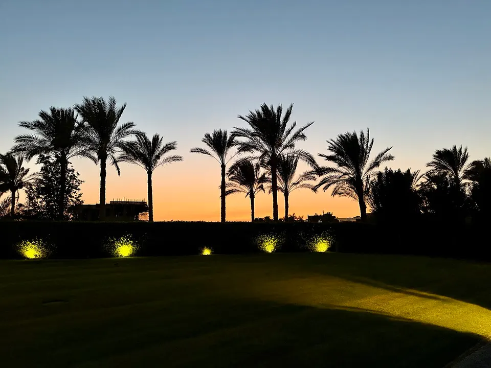Dusk at Westin Cairo Golf Resort, Katameya Dunes — Cairo Governorate, Egypt