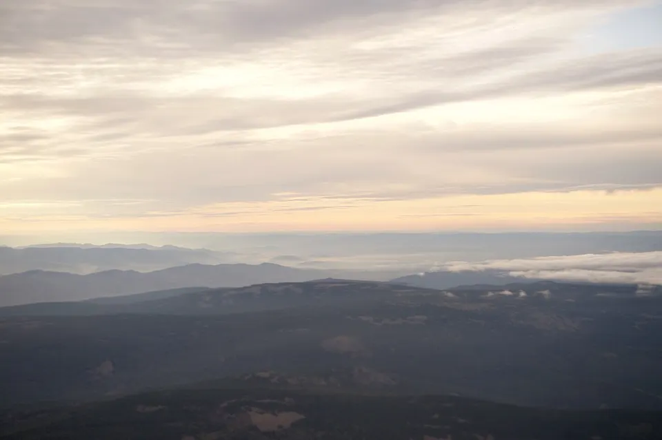 The Mongolian Landscape as Seen From Secretary Kerry's Plane — Ulaanbaatar, Mongolia