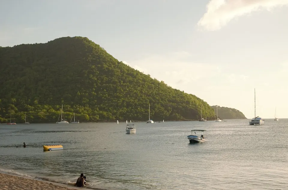 Paintstroked Hillside — Gros Islet, Saint Lucia