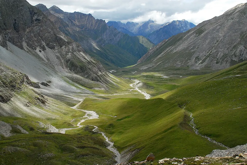 Valley Chyandi Khola. A look back. - panoramio — Karnali, Nepal