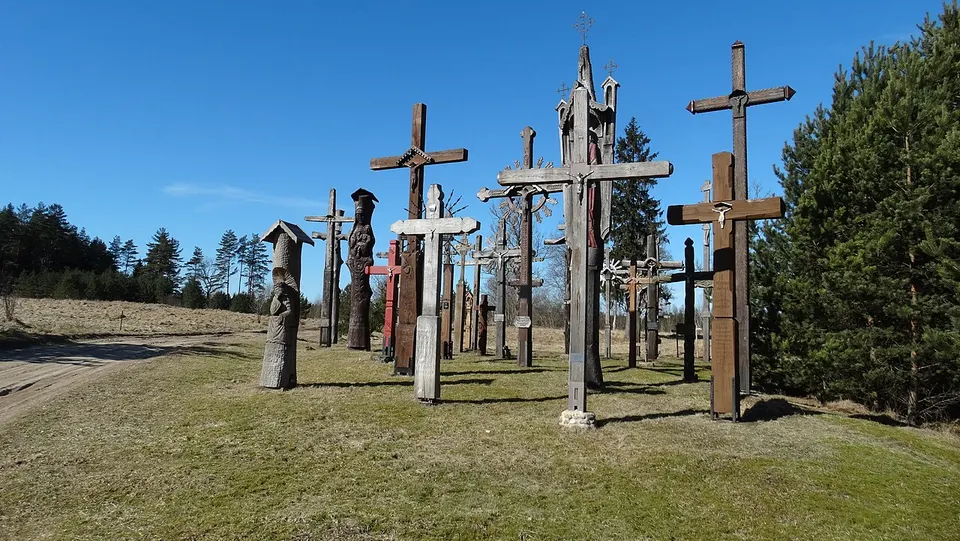 Kęstaičiai, kryžiai — Telsiai County, Lithuania