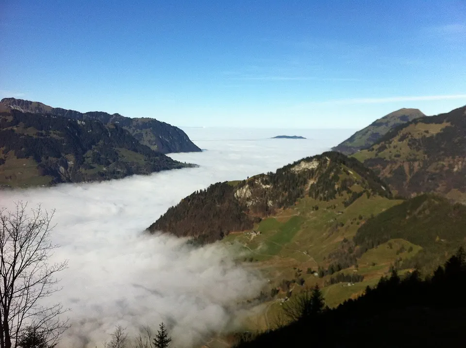 Fog in the valley — Nidwalden, Switzerland