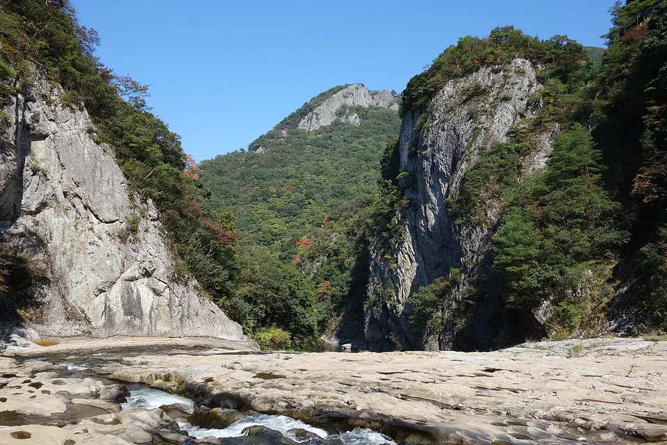 Rocky mountain gorge — Shimane, Japan