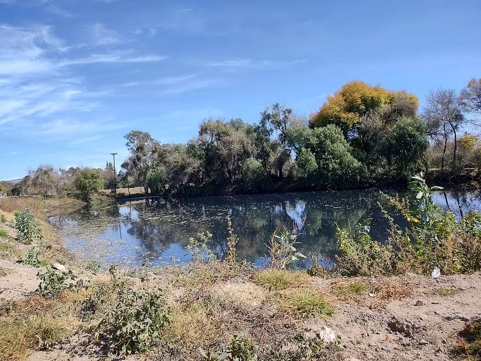 Laguna contaminada en San Diego Xocoyucan, Ixtacuixtla, Tlaxcala 01 — Tlaxcala, Mexico