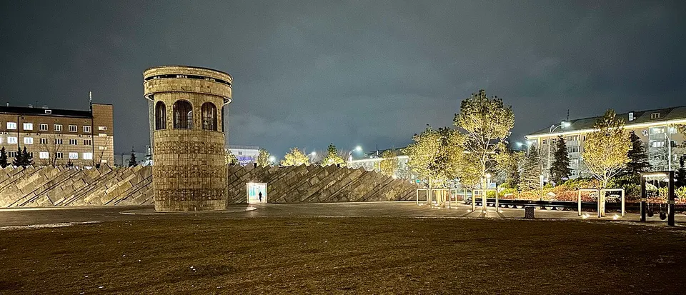 Angels Park in Kemerovo (November 2022) - 2 — Kemerovo Oblast, Russia