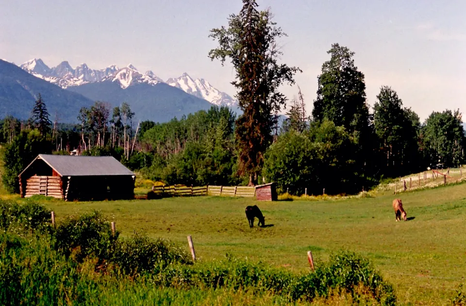 Seven Sisters mountains near Hazelton — Northwestern BC, Canada