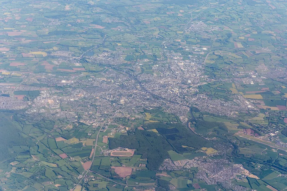 Laval - vue aérienne 20180504-03 — Mayenne, France