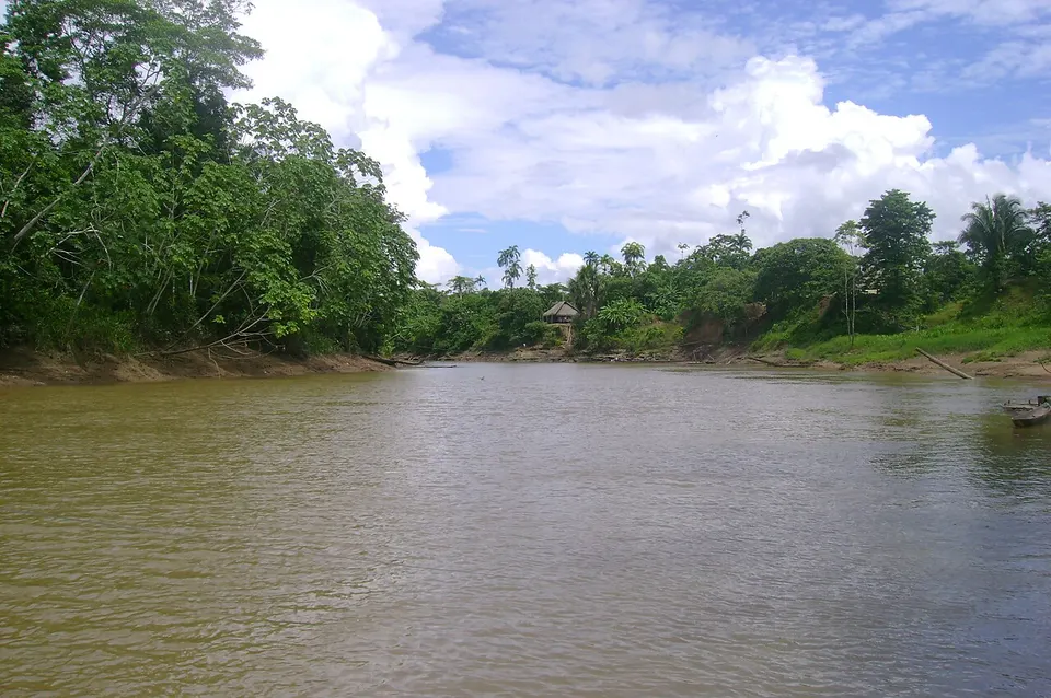 Ribera sobre Llanchama - panoramio — Aguarico, Ecuador