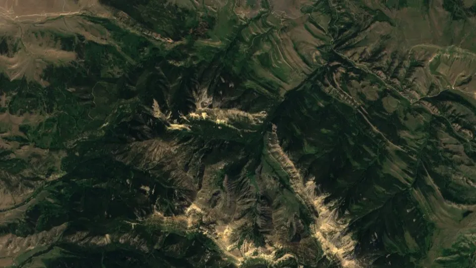 Natural-color satellite photograph of Park (2016 mosaic) — Park, United States